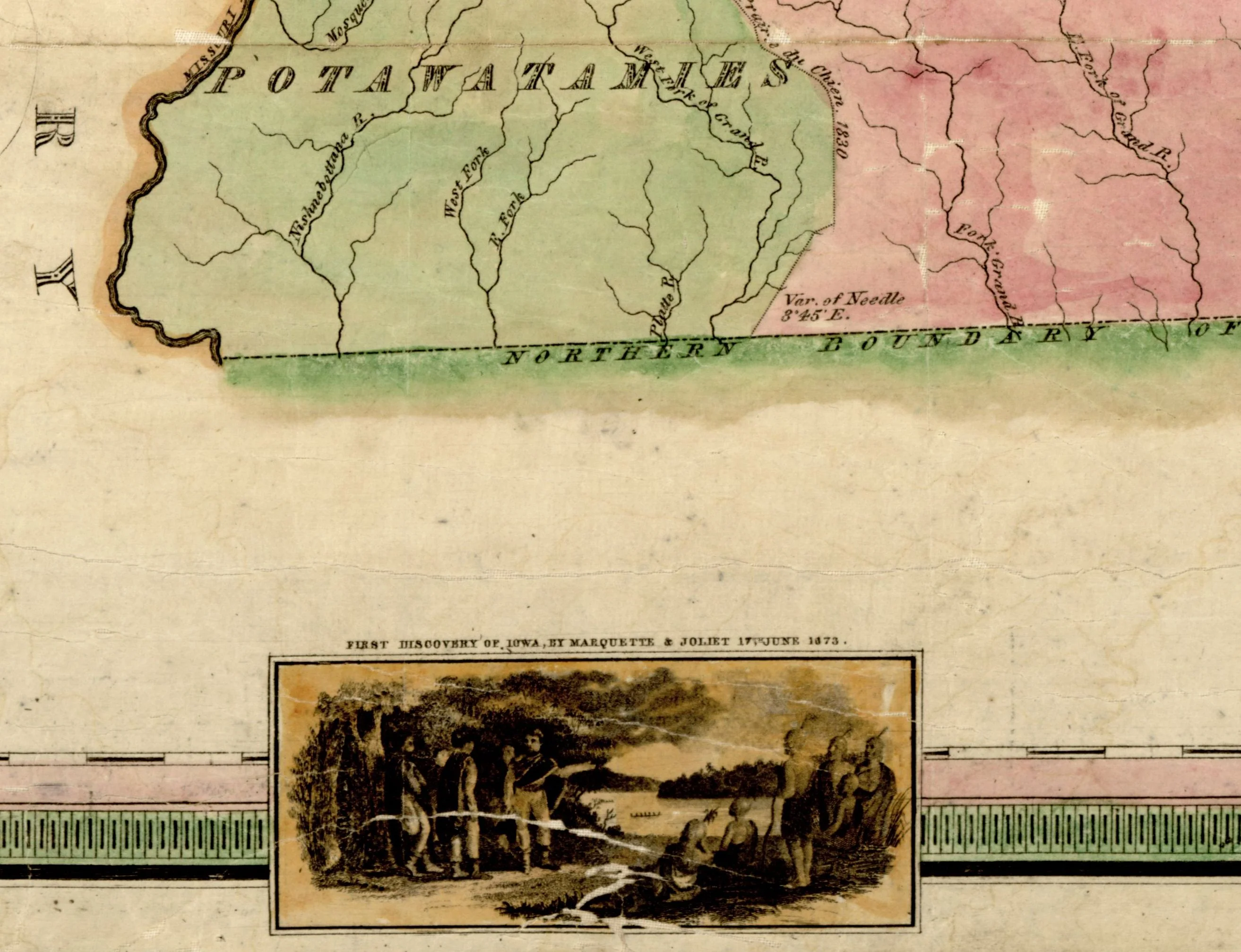 A New Map of Iowa, 1845 - Image 4