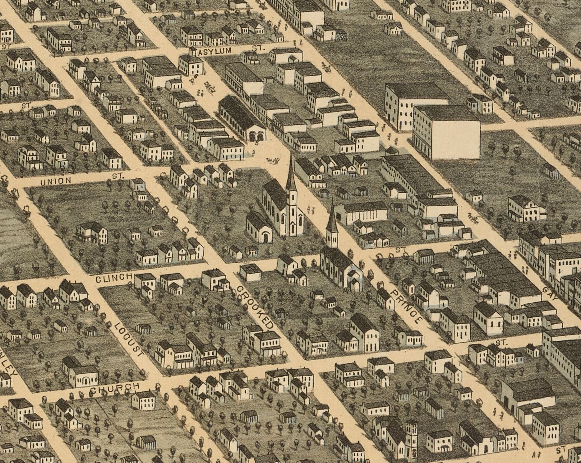 Bird's Eye View of Knoxville, TN. - 1871 - Image 4