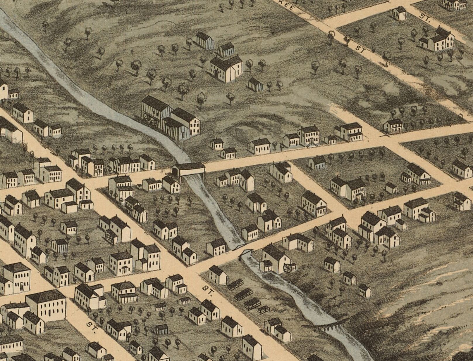 Bird's Eye View of Knoxville, TN. - 1871 - Image 5