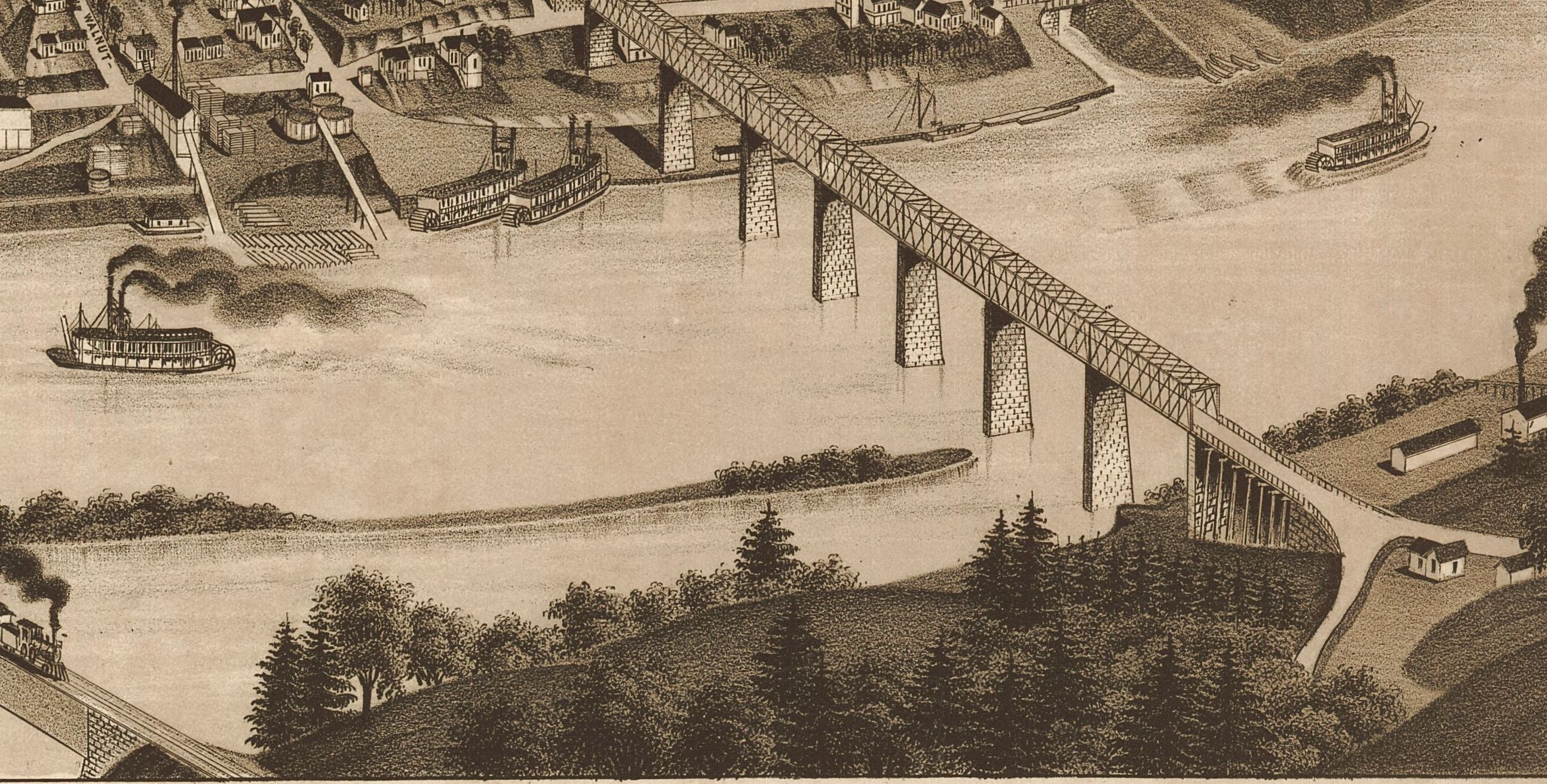 Bird's Eye View of Knoxville, TN. - 1886 - Image 3