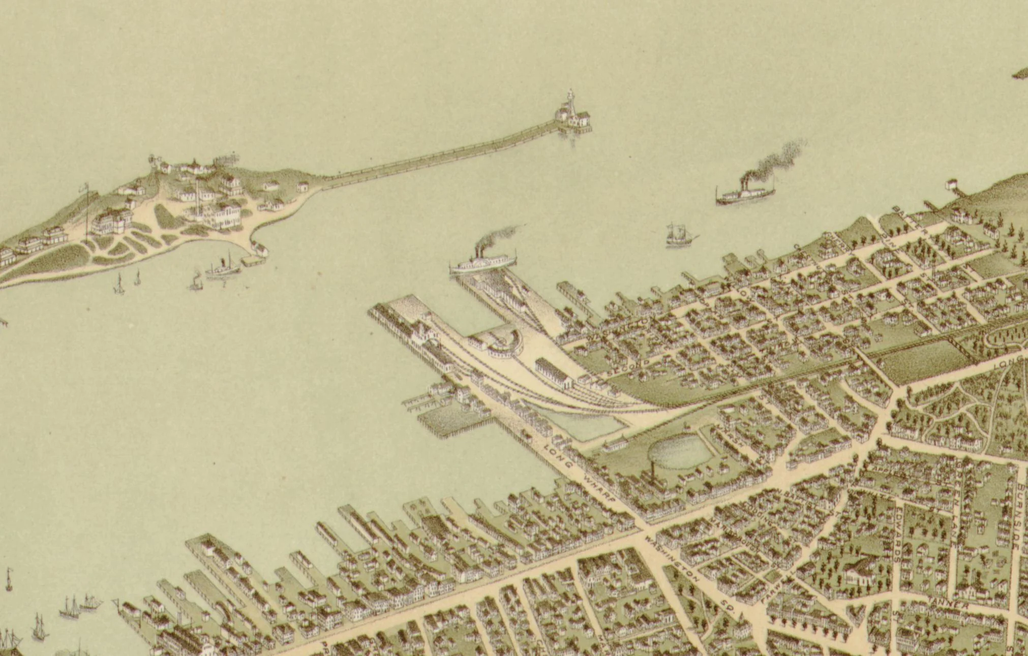 Bird's Eye View of Newport, RI - 1878 - Image 5