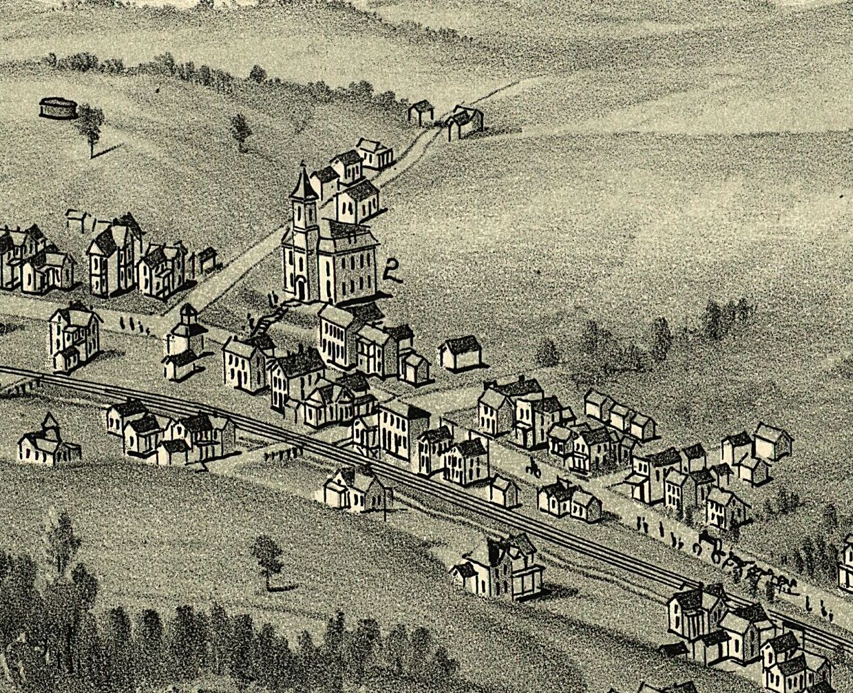 Bird's Eye View of Salem, WV, 1899 - Image 5