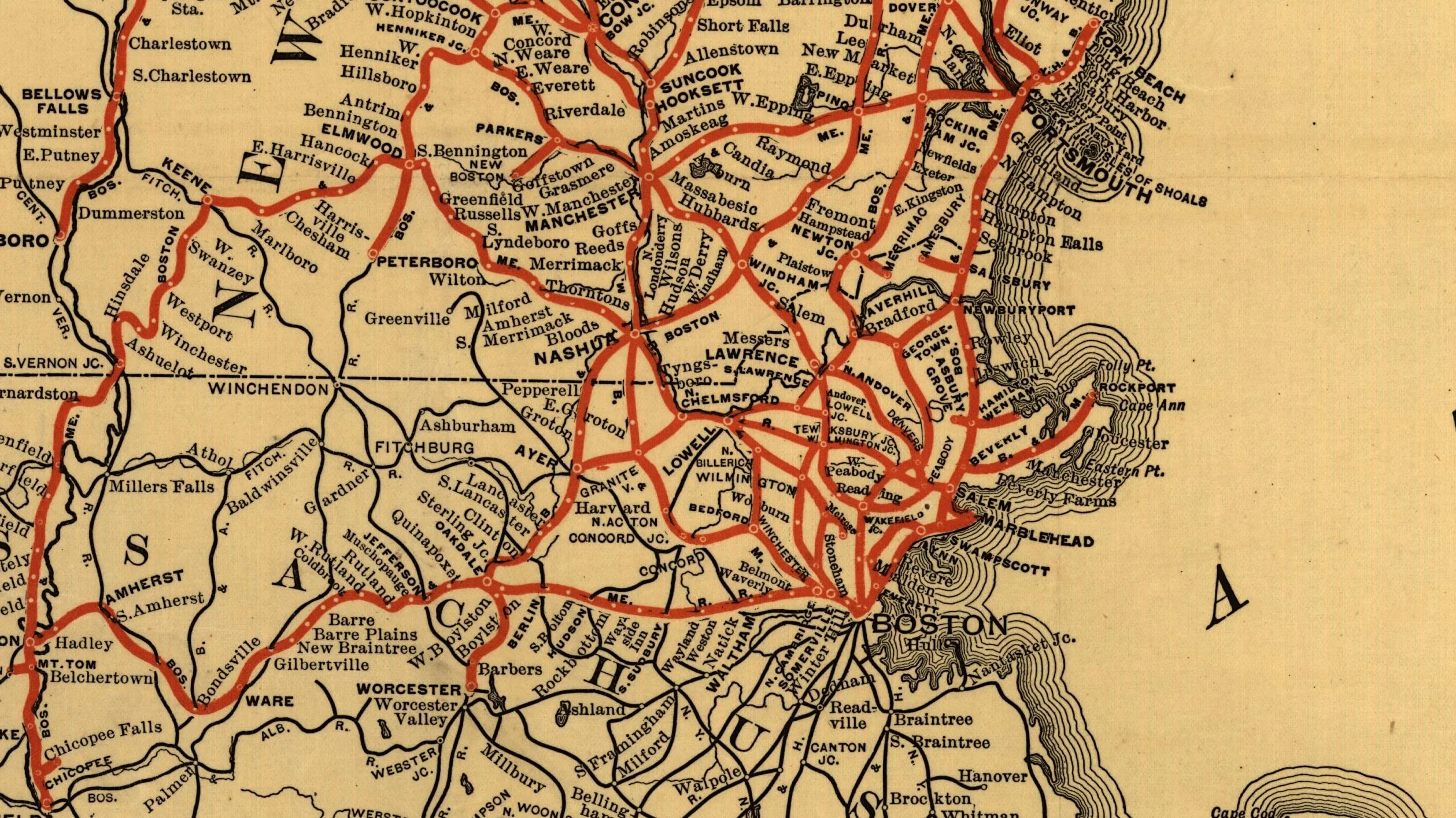 Boston & Maine Railroads and Connections, 1898 - Image 3