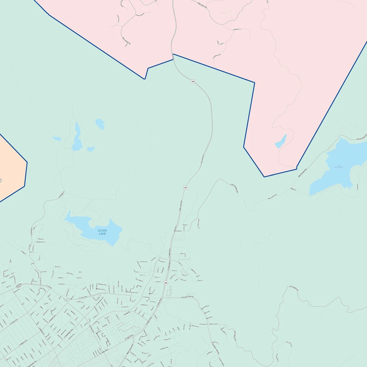 Color Cast Zip Code Style Wall Map of Escondido, CA - Image 4