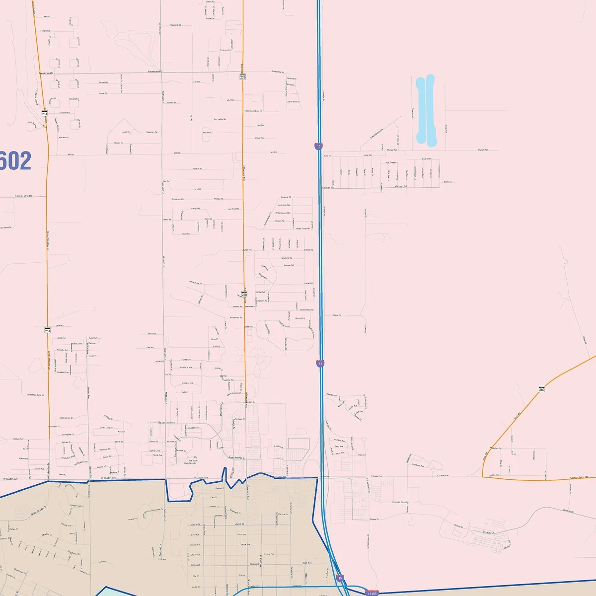 Color Cast Zip Code Style Wall Map of Helena, MT - Image 4