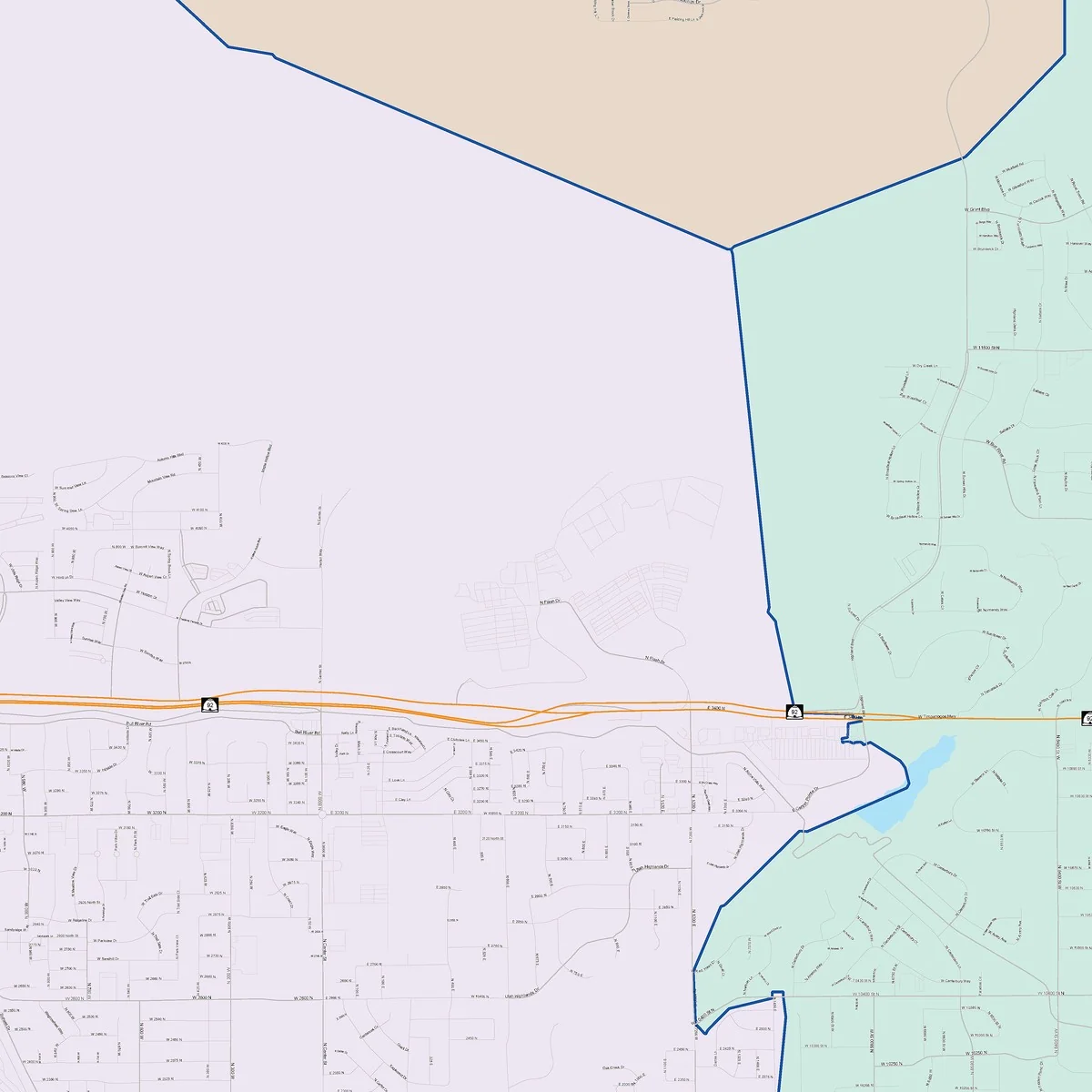 Color Cast Zip Code Style Wall Map of Lehi, UT - Image 4