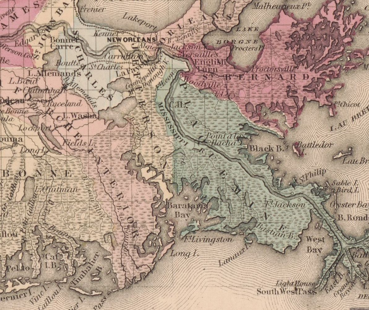 Colton's Louisiana, 1855 - Image 4
