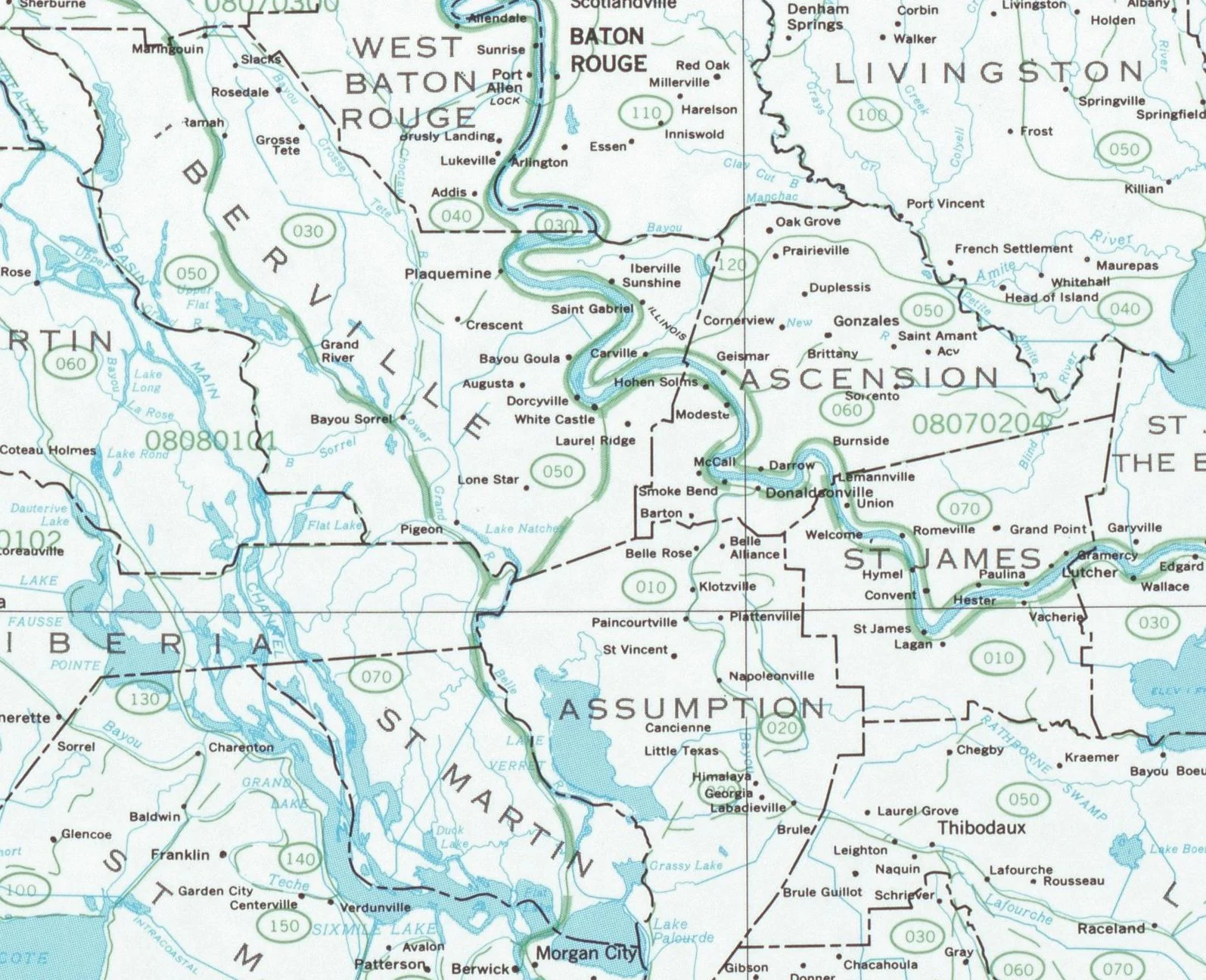 Louisiana Watersheds, 1991 - Image 4