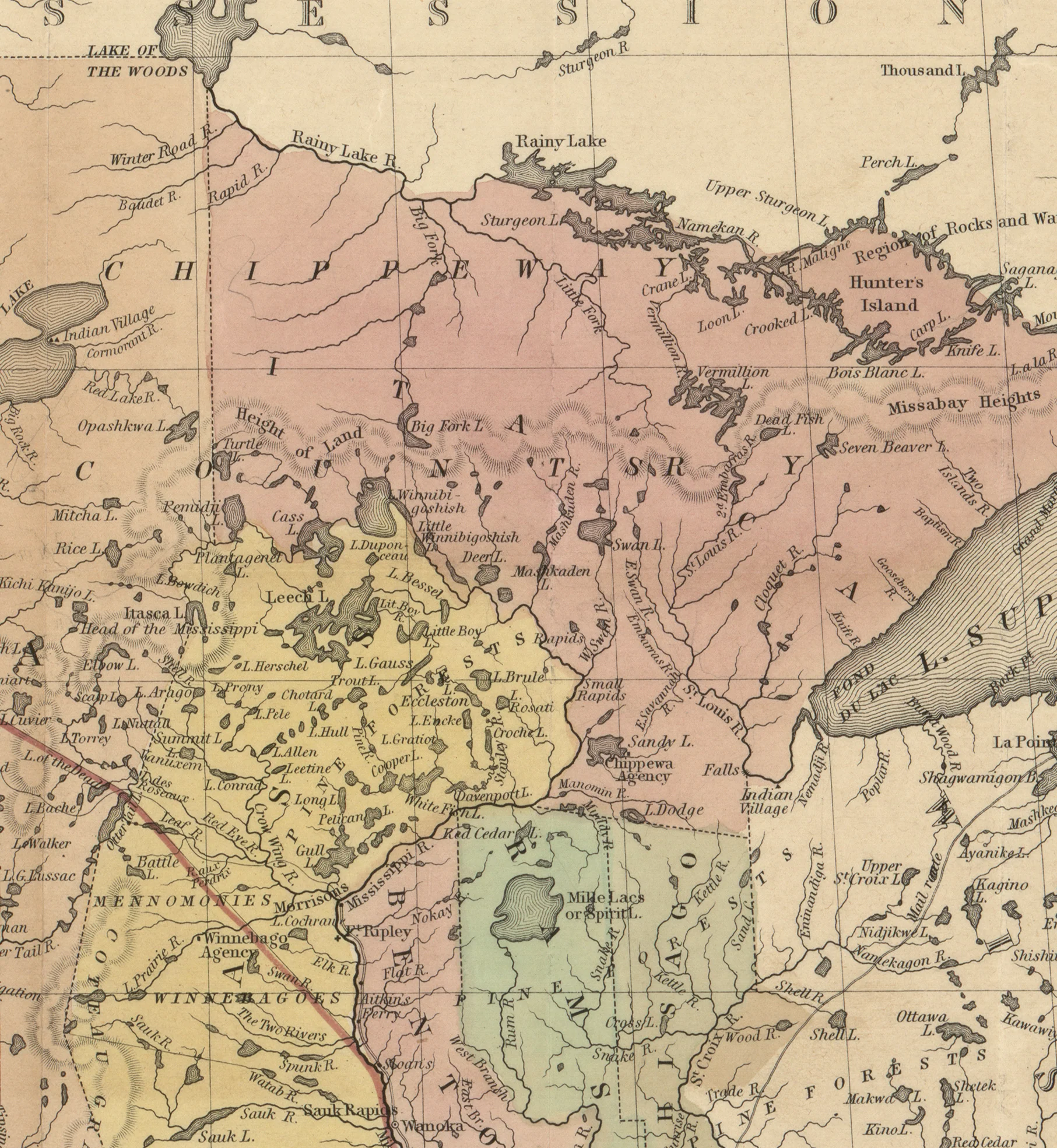 Map of Minnesota Territory, 1852 - Image 5