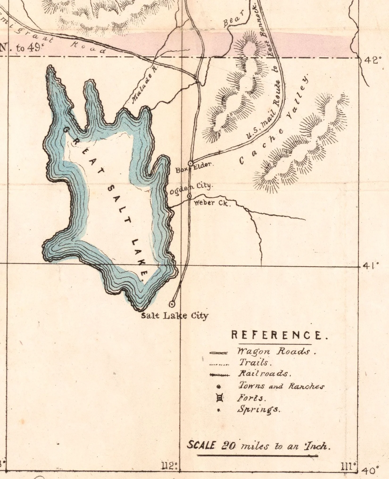 Map of the Mining Sections of Idaho & Oregon, 1864 - Image 5