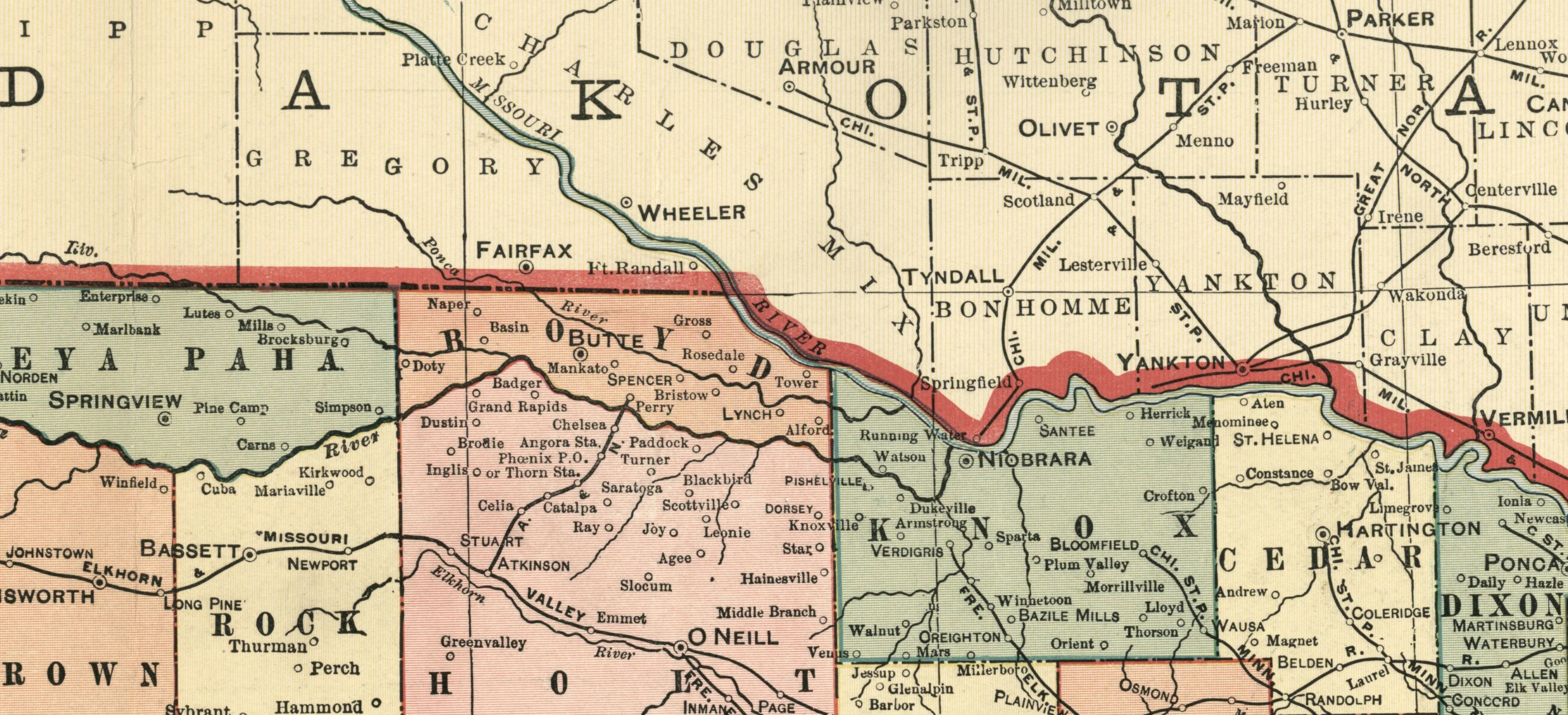Map of the State of Nebraska, 1902 - Image 4