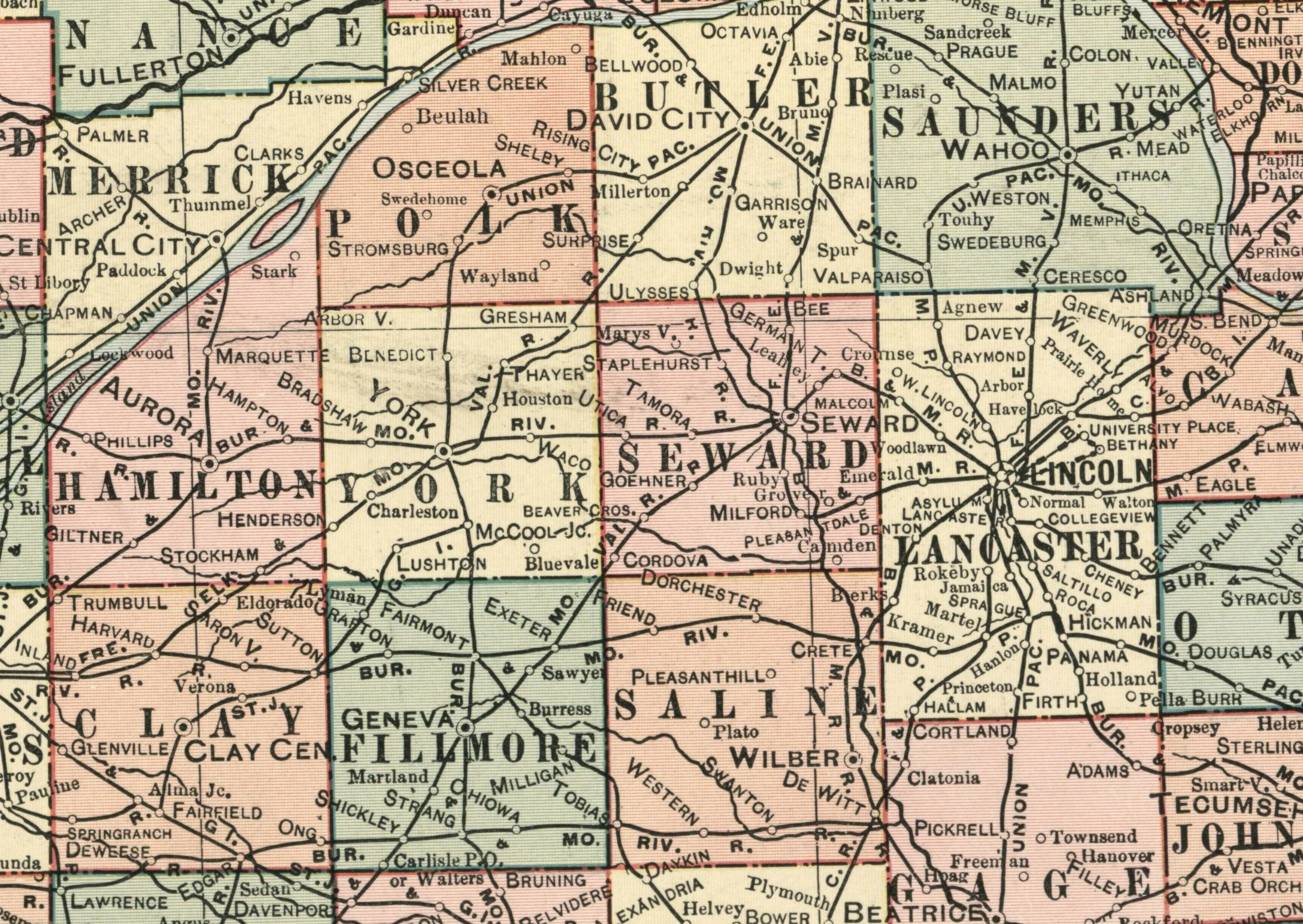 Map of the State of Nebraska, 1902 - Image 5