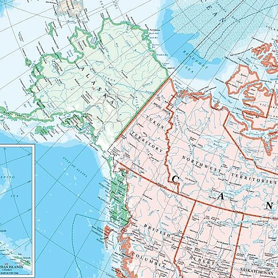 North America Wall Map - Image 3