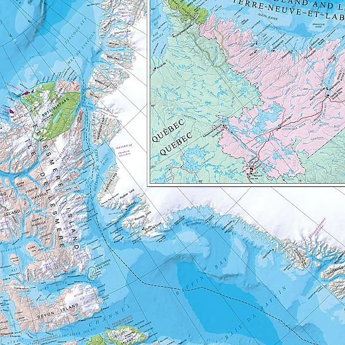 Northern Canada Wall Map - Image 4