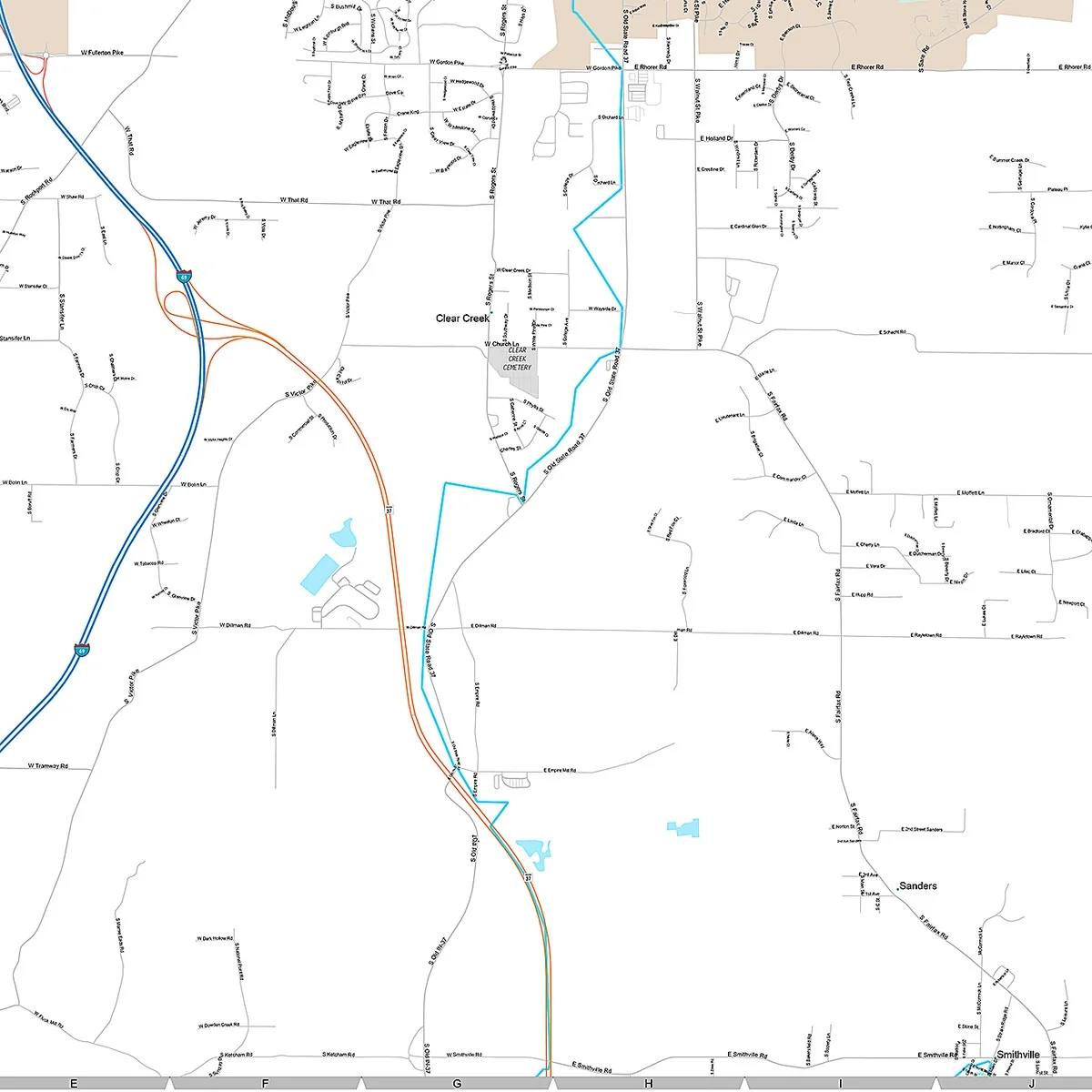 Premium Style Wall Map of Bloomington, IN - Image 5