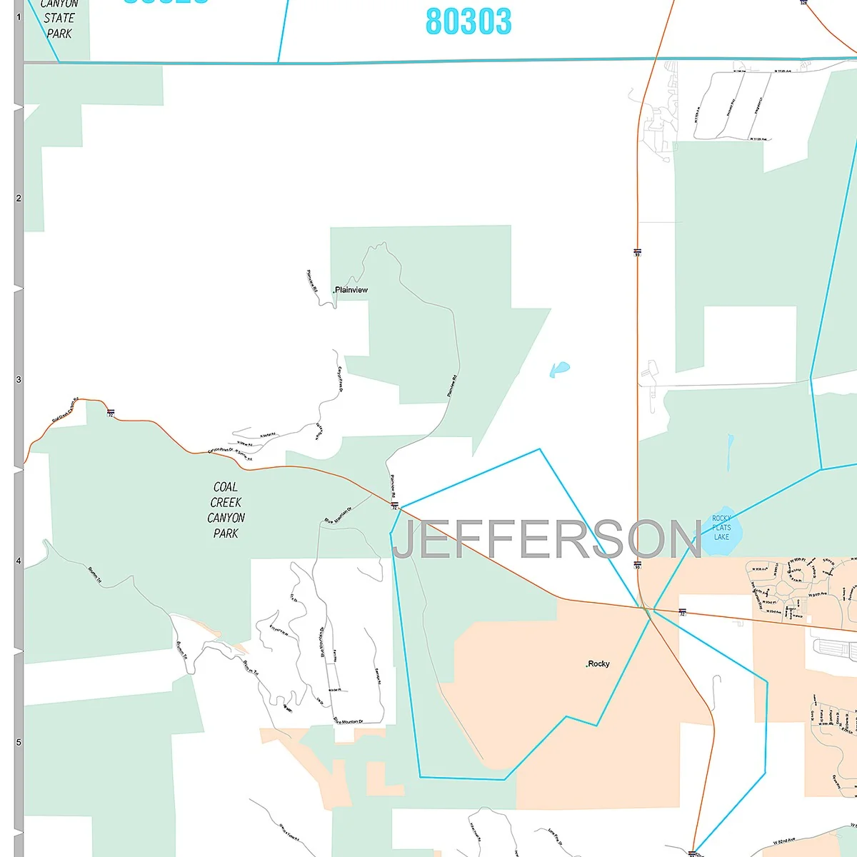 Premium Style Wall Map of Arvada, CO - Image 3