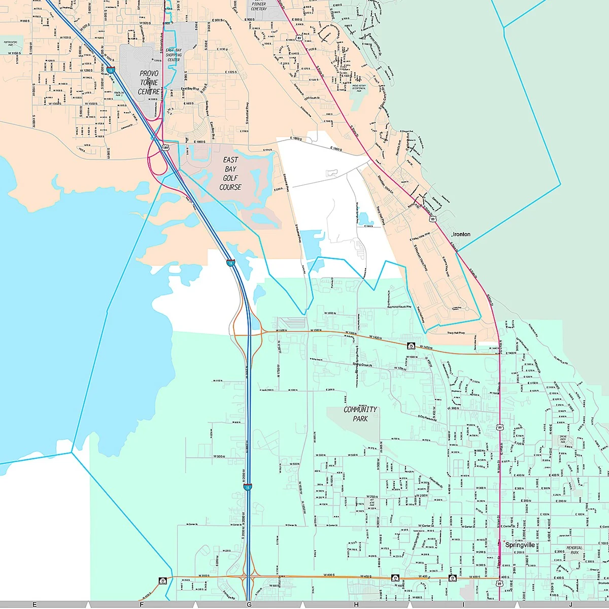 Premium Style Wall Map of Provo, UT - Image 5