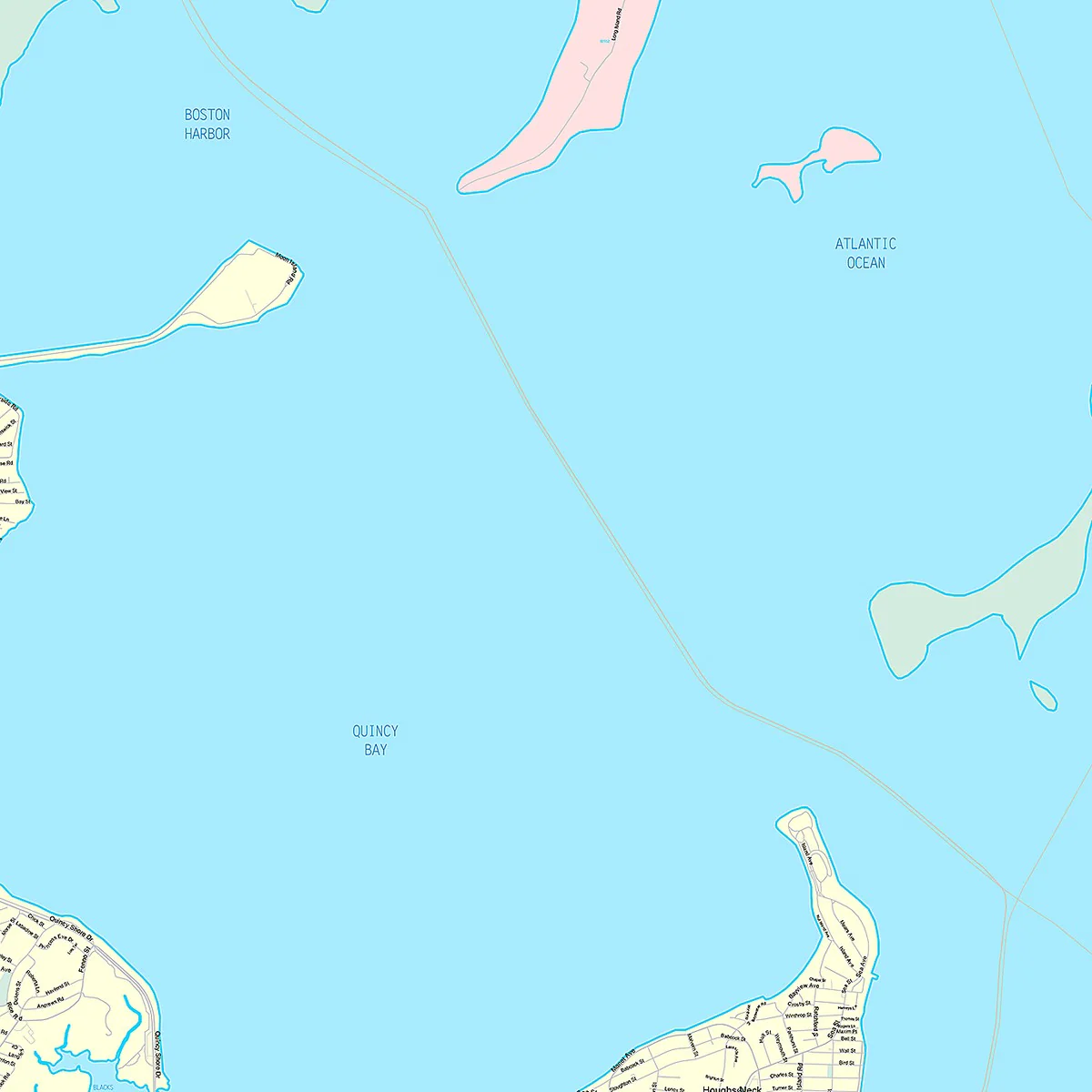 Premium Style Wall Map of Quincy, MA - Image 4