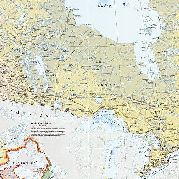 Relief Map of Canada Wall Map - Image 5