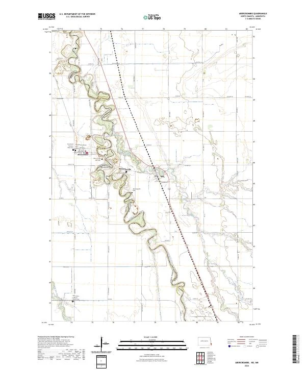 US Topo 7.5-minute map for Abercrombie NDMN