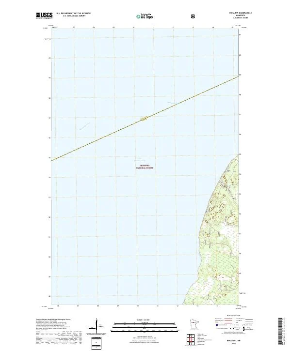 US Topo 7.5-minute map for Bena NW MN