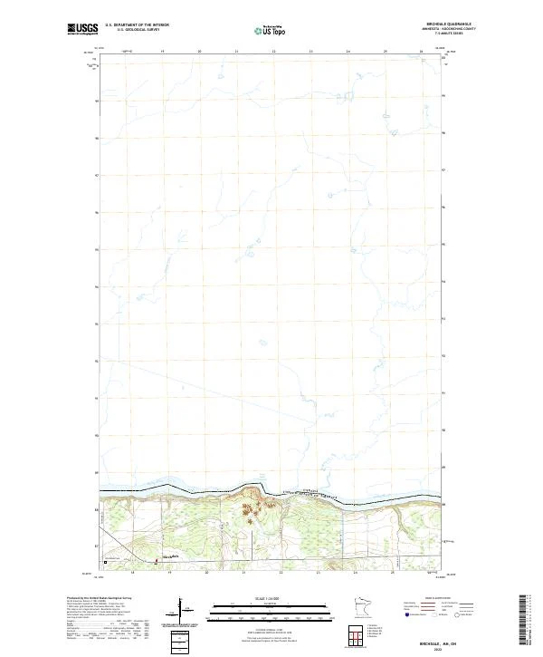 US Topo 7.5-minute map for Birchdale MNON