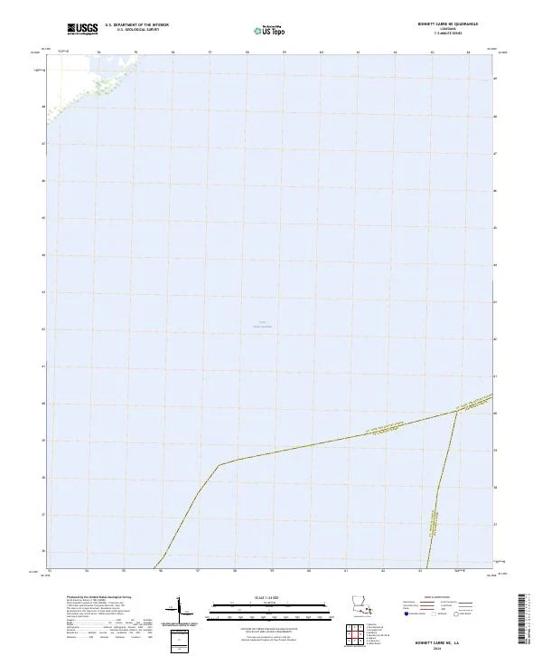 US Topo 7.5-minute map for Bonnett Carre NE LA