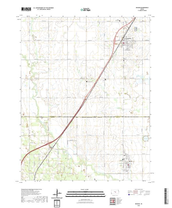 US Topo 7.5-minute map for Buhler KS