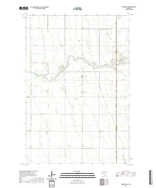 US Topo 7.5-minute map for Campbell NE MN