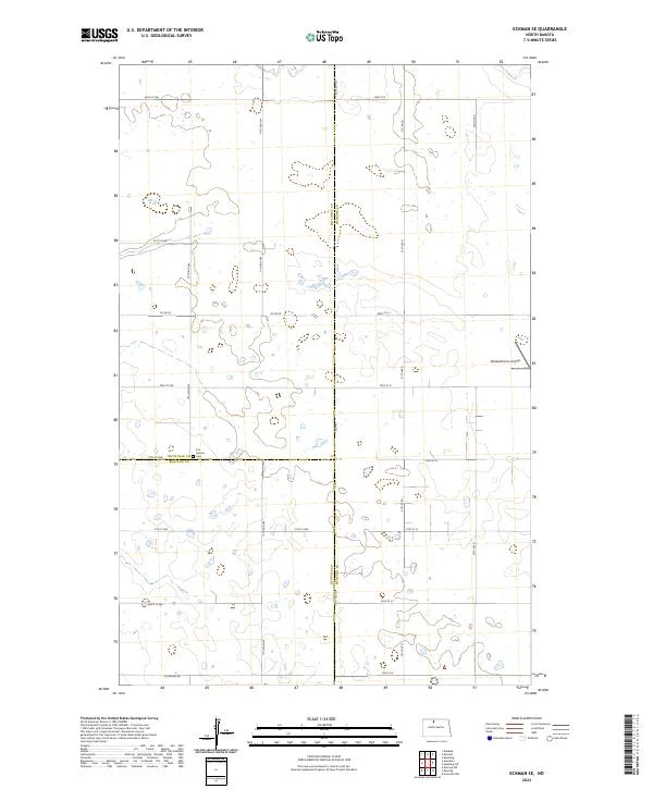 US Topo 7.5-minute map for Eckman SE ND
