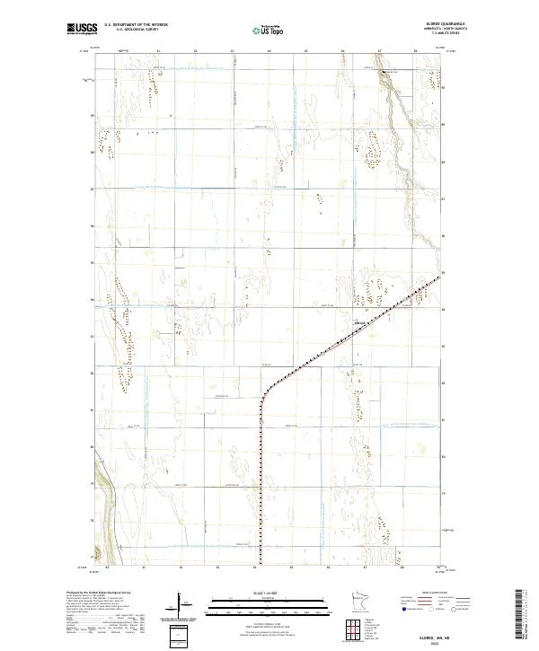 US Topo 7.5-minute map for Eldred MNND