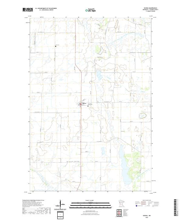 US Topo 7.5-minute map for Elrosa MN