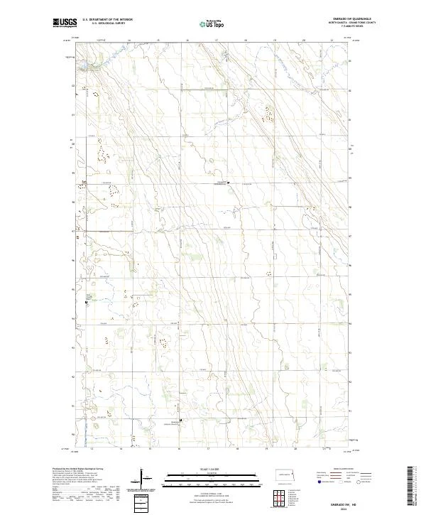 US Topo 7.5-minute map for Emerado SW ND