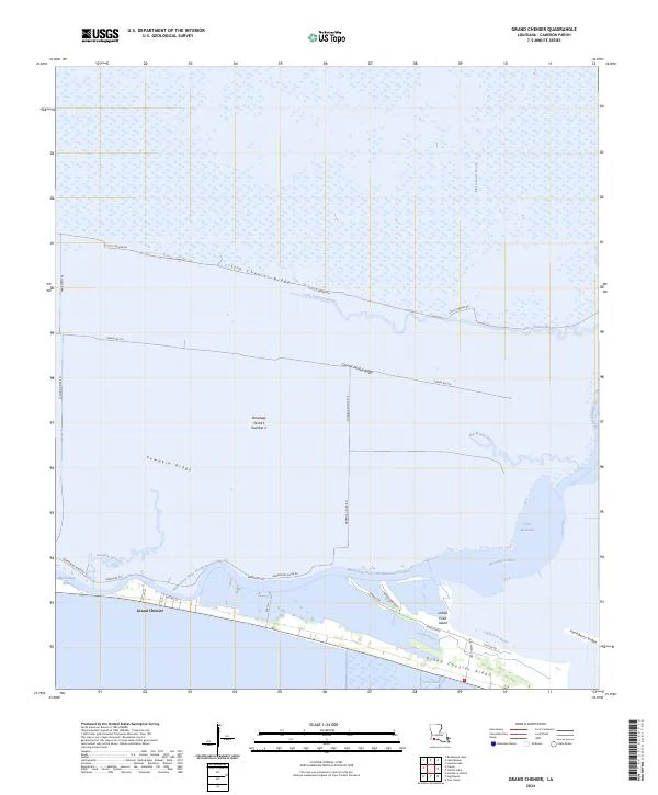 US Topo 7.5-minute map for Grand Chenier LA