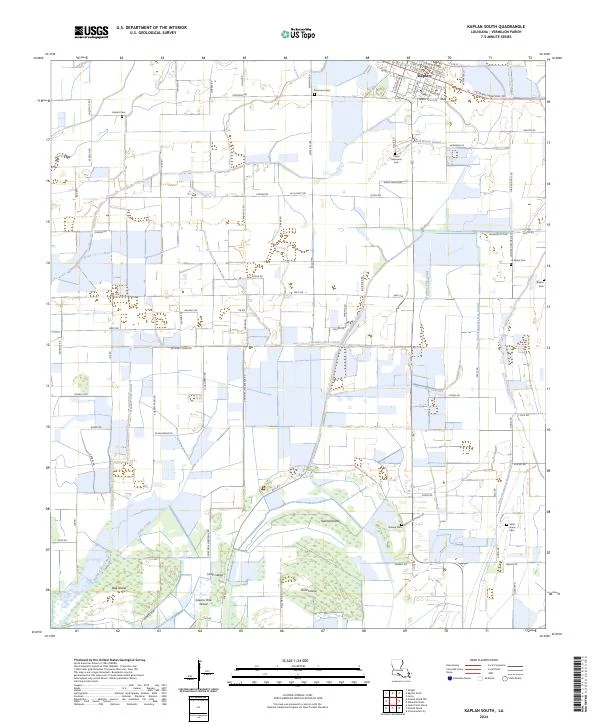 US Topo 7.5-minute map for Kaplan South LA
