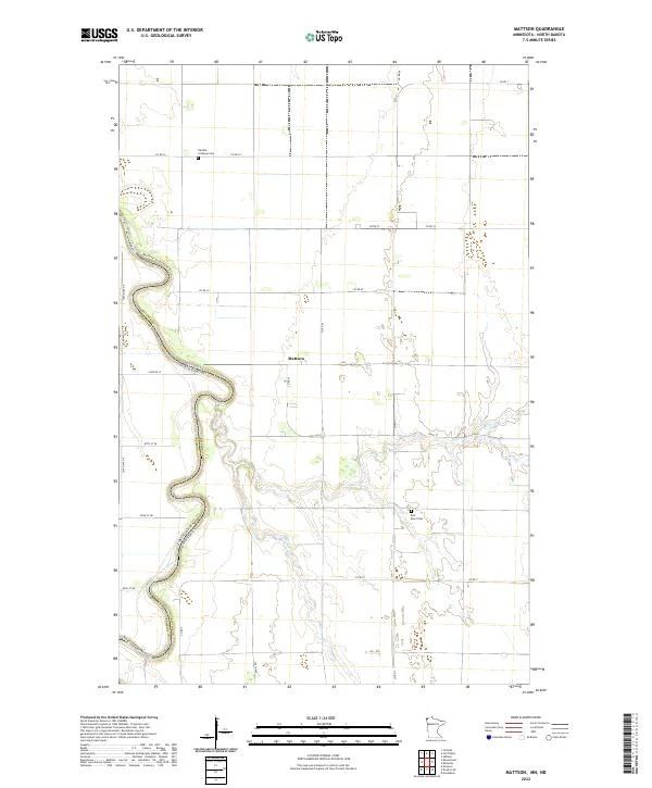US Topo 7.5-minute map for Mattson MNND