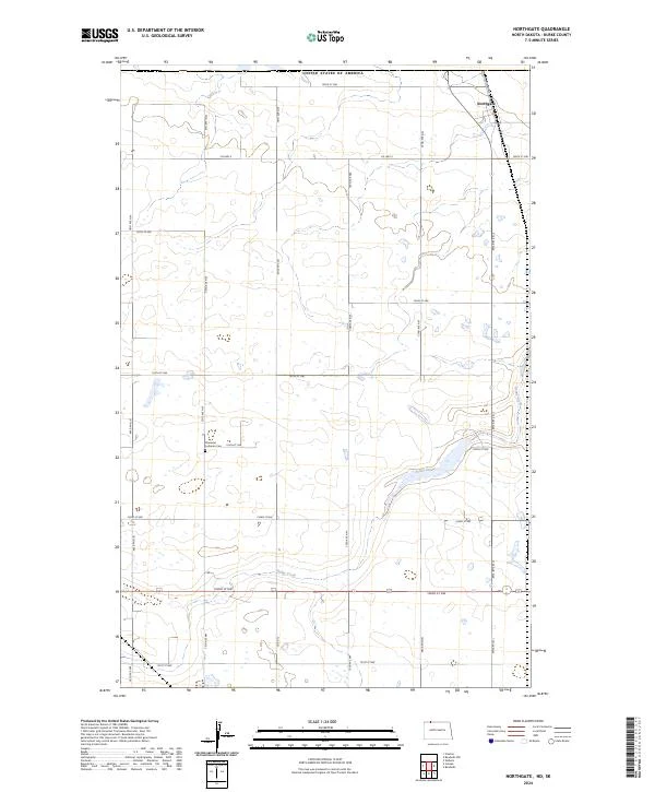US Topo 7.5-minute map for Northgate NDSK
