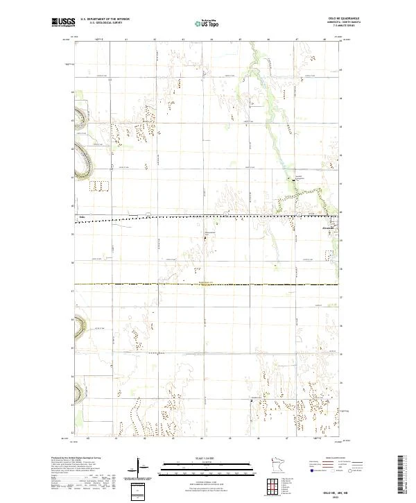 US Topo 7.5-minute map for Oslo NE MNND