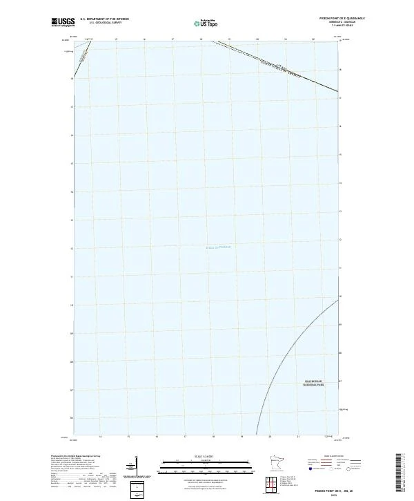 US Topo 7.5-minute map for Pigeon Point OE E MNMI