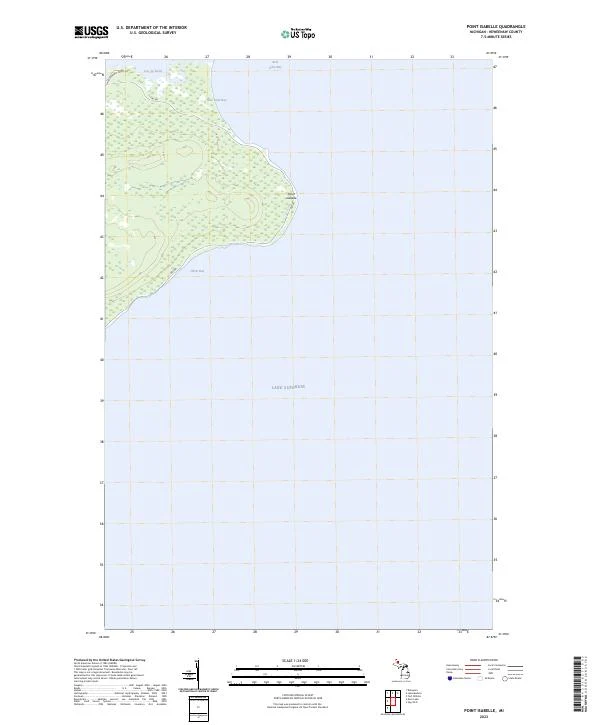 US Topo 7.5-minute map for Point Isabelle MI