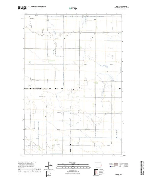 US Topo 7.5-minute map for Sonora ND