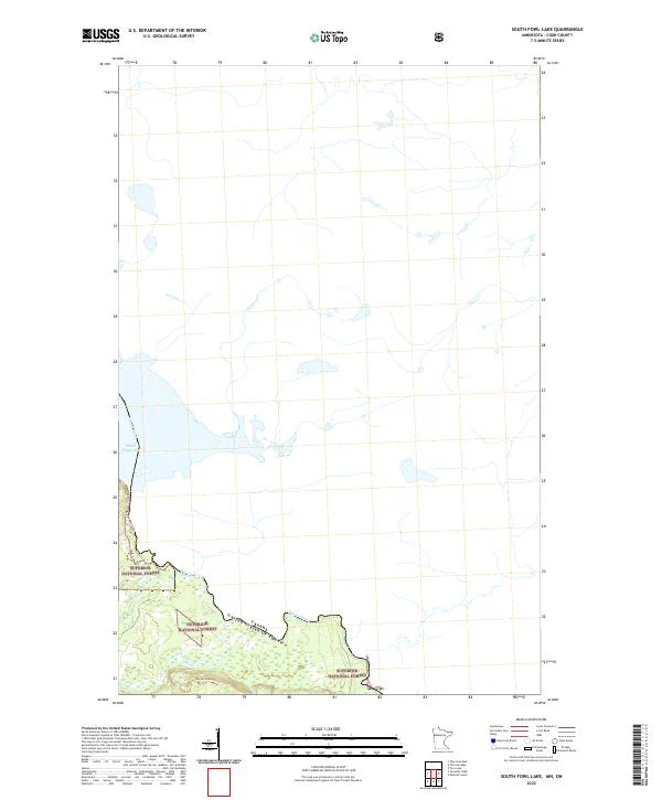 US Topo 7.5-minute map for South Fowl Lake MNON