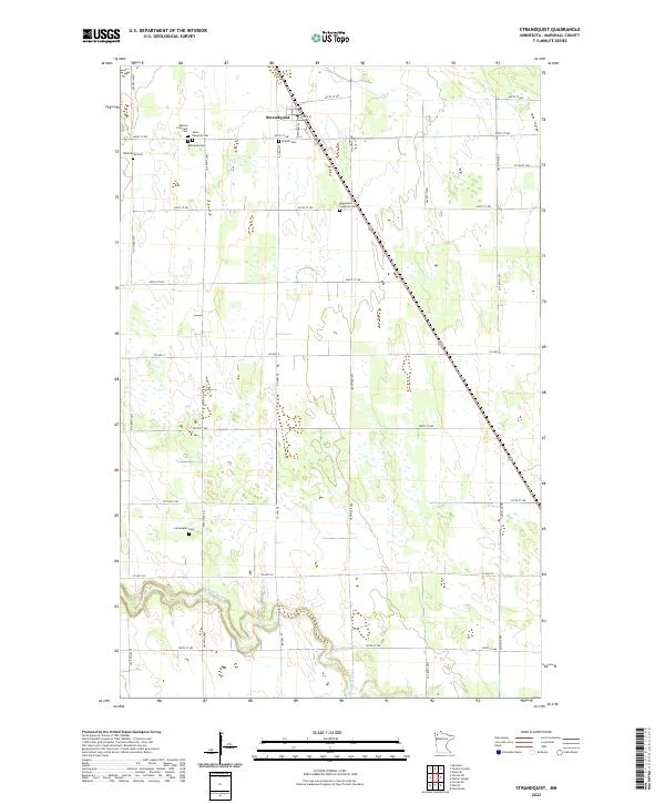 US Topo 7.5-minute map for Strandquist MN