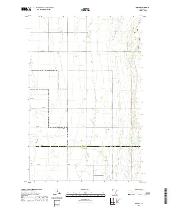 US Topo 7.5-minute map for Ulen NW MN